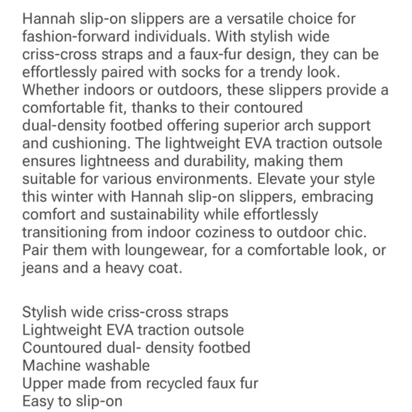 NWOT Vivaia Furry Criss-Cross Strap Slippers (Hannah) Womens Size 40/ US 9 cream - Picture 5 of 11